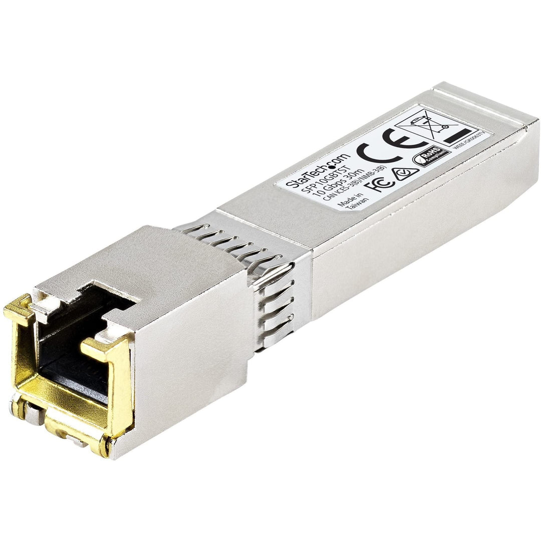 StarTech.com MSA konformes 10 Gigabit Glasfaser SFP+ Transceiver Modul - 10GBASE-T 30m Single StarTe