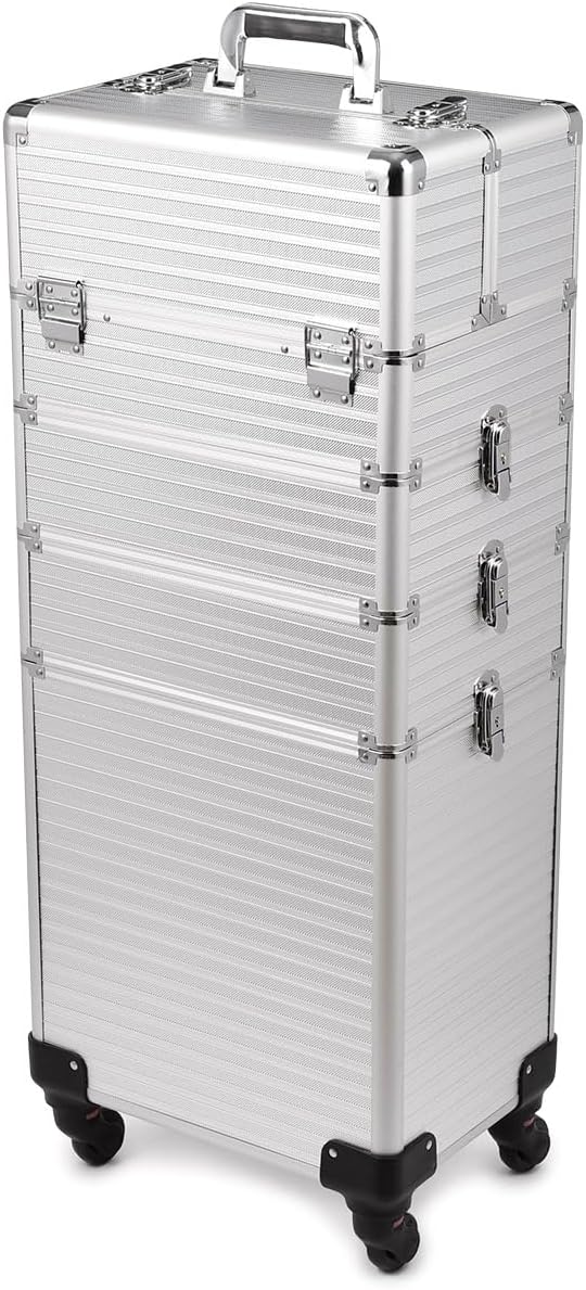 Kosmetikkoffer Schminkkoffer Beauty Make-up Case Multikoffer professioneller Make-up Rollkoffer Orga