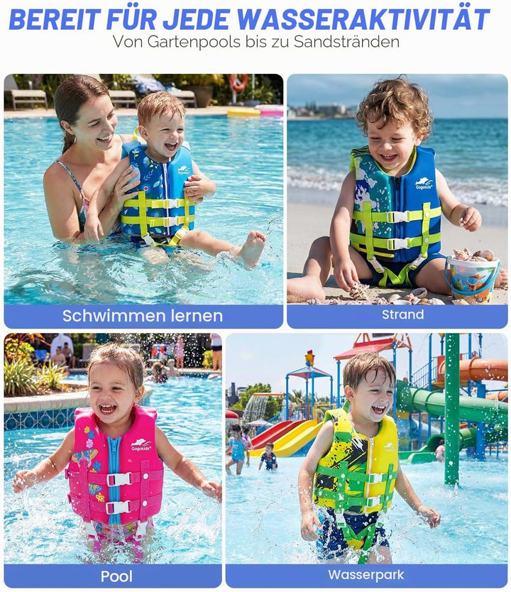 Gogokids Kinder Schwimmweste Float Jacket – Kleinkind Badeanzug Assist Bademode Schwimmtraining Auft