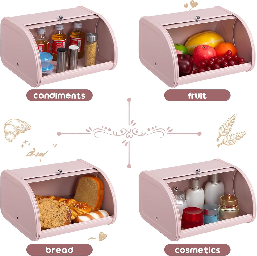 HollyHOME Brotkasten Brotaufbewahrungsbox, Metall-Brotkästen für die Küche, Brotaufbewahrungsbehälte