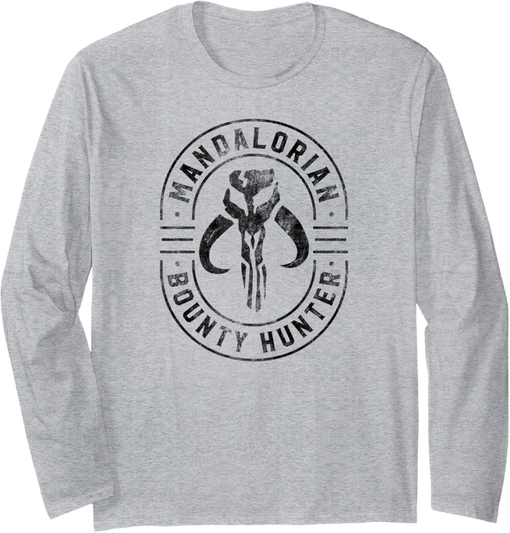 Star Wars Mandalorian Emblem Black Langarmshirt