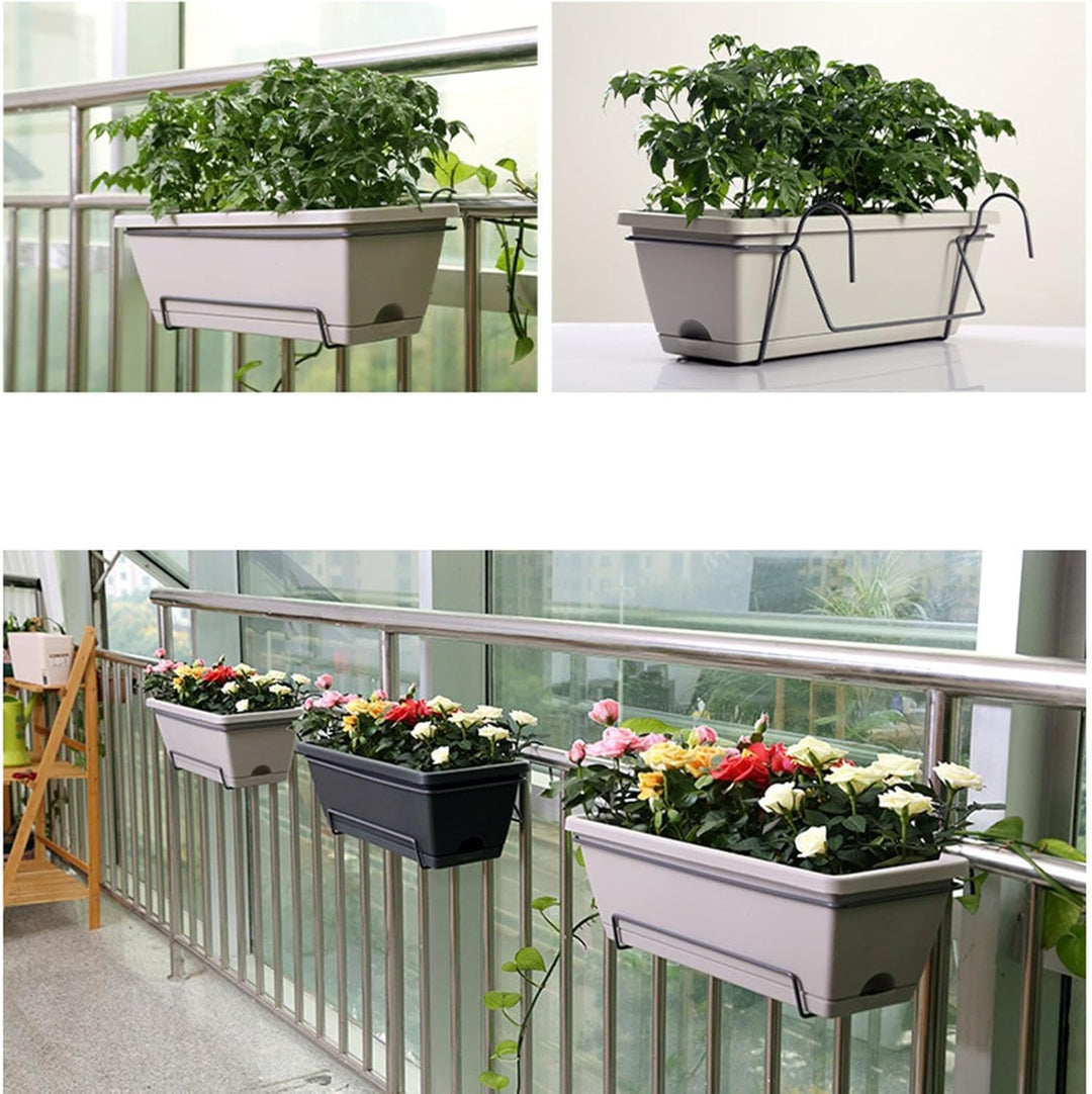 Generisch Balkon-Kastenhalter - Pflanzkasten-Ständer für Balkon & Terrasse | Pflanzkübel Halter für
