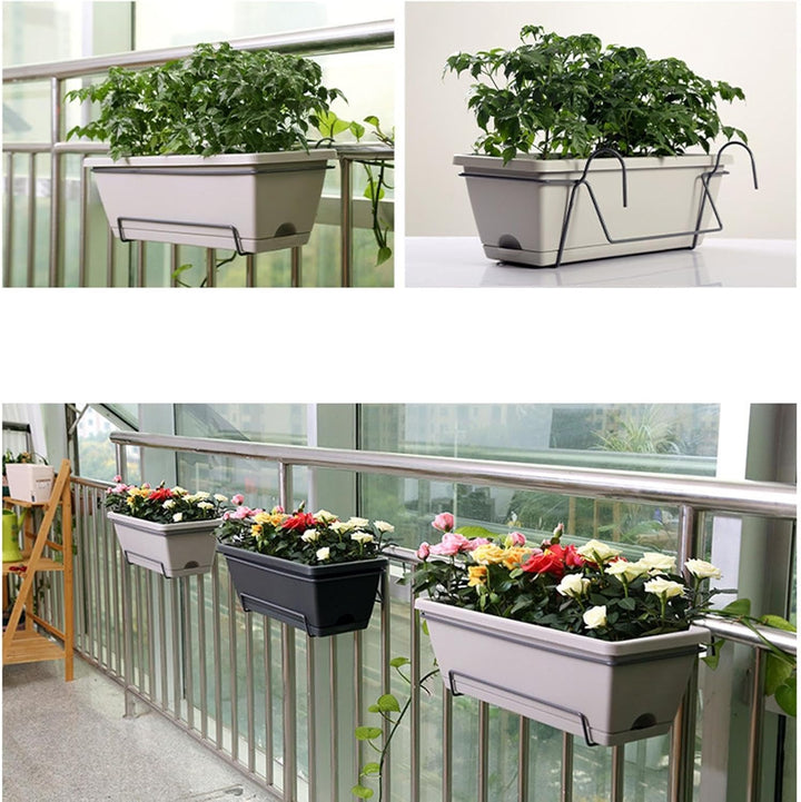 Generisch Balkon-Kastenhalter - Pflanzkasten-Ständer für Balkon & Terrasse | Pflanzkübel Halter für