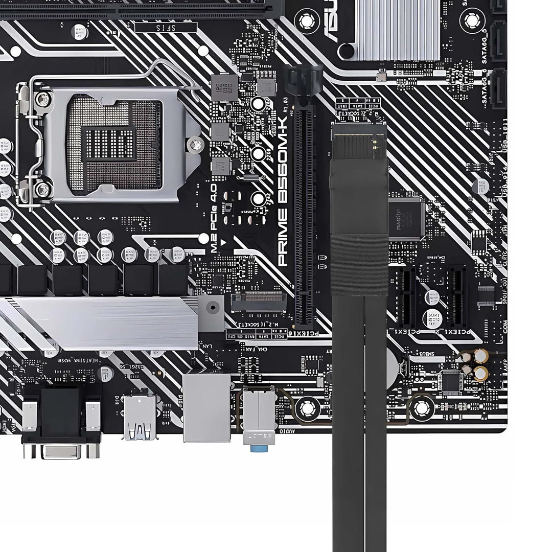 CERRXIAN M.2 NGFF NVMe M Key zu PCIE 3.0 4X Grafikkarten-Riser-Adapterkarte M.2 Key M zu PCI-E 4X Ve