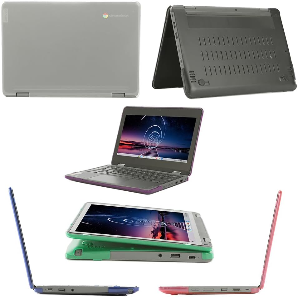 mCover Hartschalen-Schutzhülle, nur kompatibel mit Lenovo Chromebook 300E Yoga Gen4 / 100E Gen 4 Lap