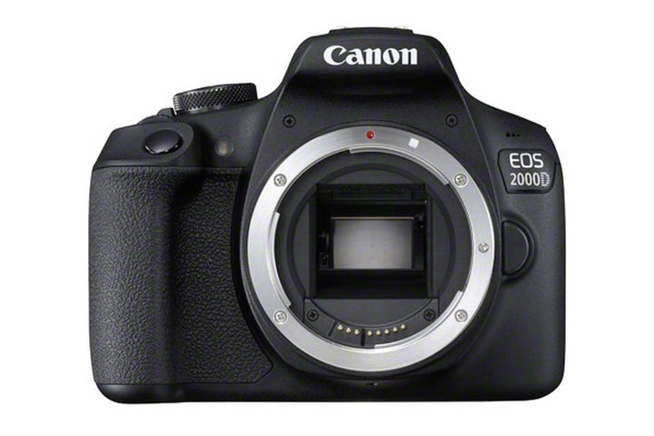 Canon EOS 2000D Spiegelreflexkamera Gehäuse (24,1 MP, DIGIC 4+, 7,5 cm (3,0 Zoll) LCD, Full-HD, WIFI