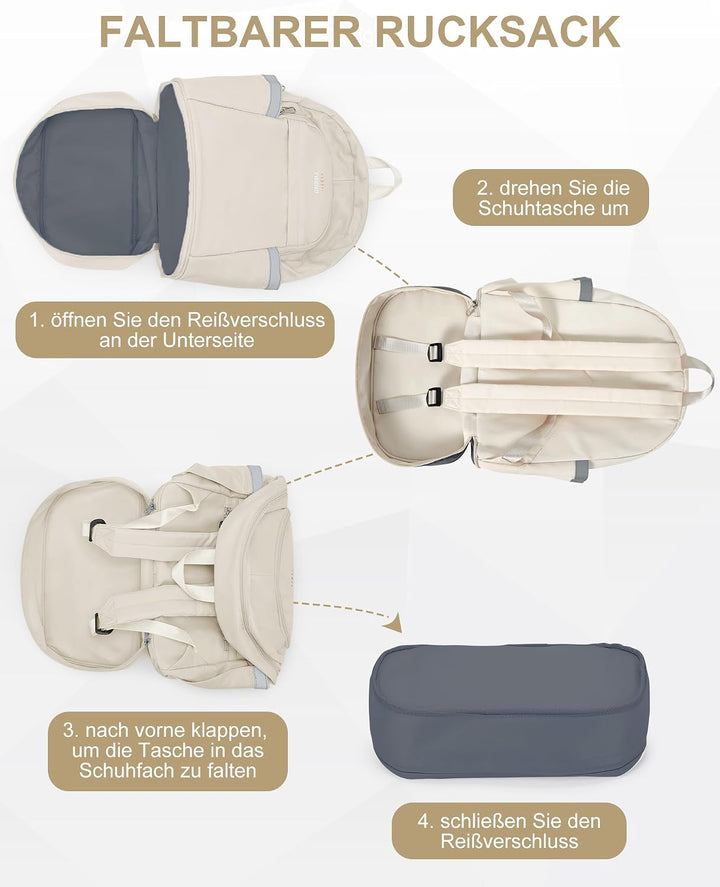 suradar Sportrucksack für Frauen mit Nasstasche und Schuhfach Sportrucksack Damen Gym Backpack Rucks