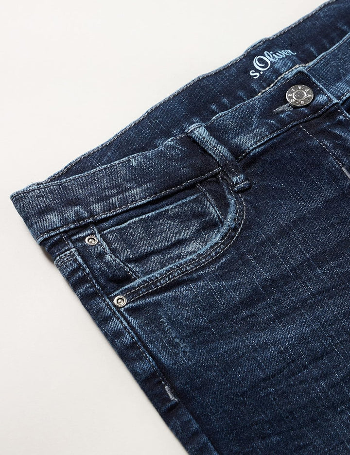 s.Oliver Mädchen Jeans 146 Dark Blue Stretched (57z3), 146 Dark Blue Stretched (57z3)