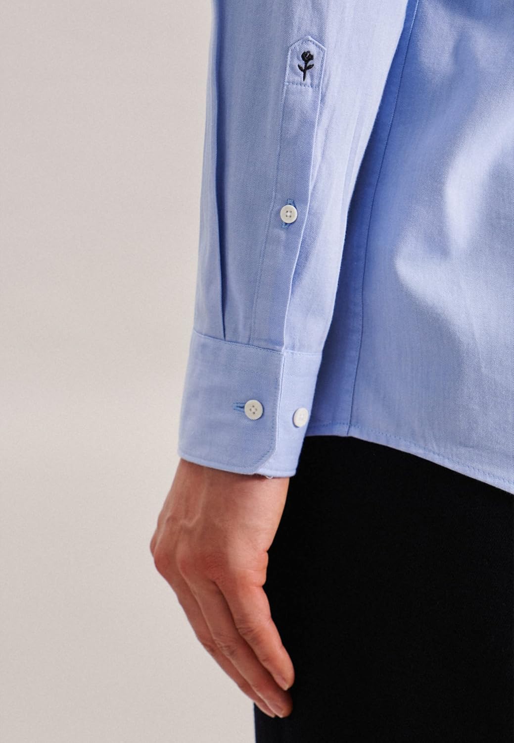 Seidensticker Herren Hemd 45 Blau, 45 Blau