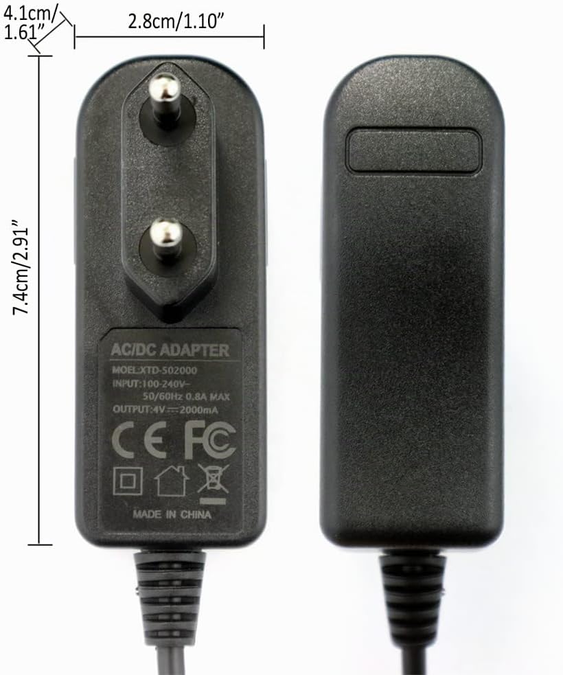 ENJOY-UNIQUE 4V 2A Adapter Ladegerät Netzteil Ladekabel kompatibel mit WAHL Rasierer Trimmer Cordles