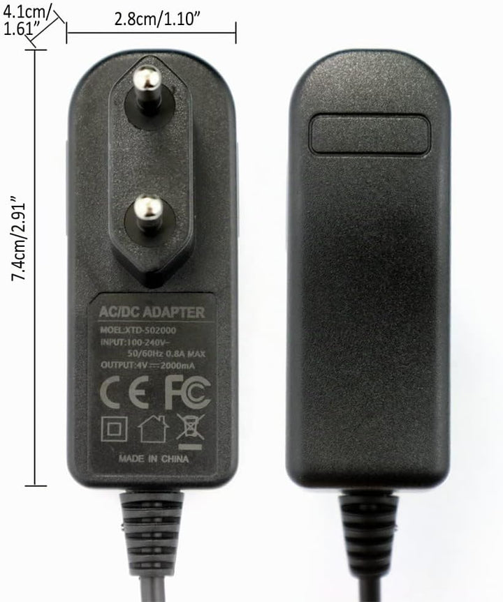 ENJOY-UNIQUE 4V 2A Adapter Ladegerät Netzteil Ladekabel kompatibel mit WAHL Rasierer Trimmer Cordles