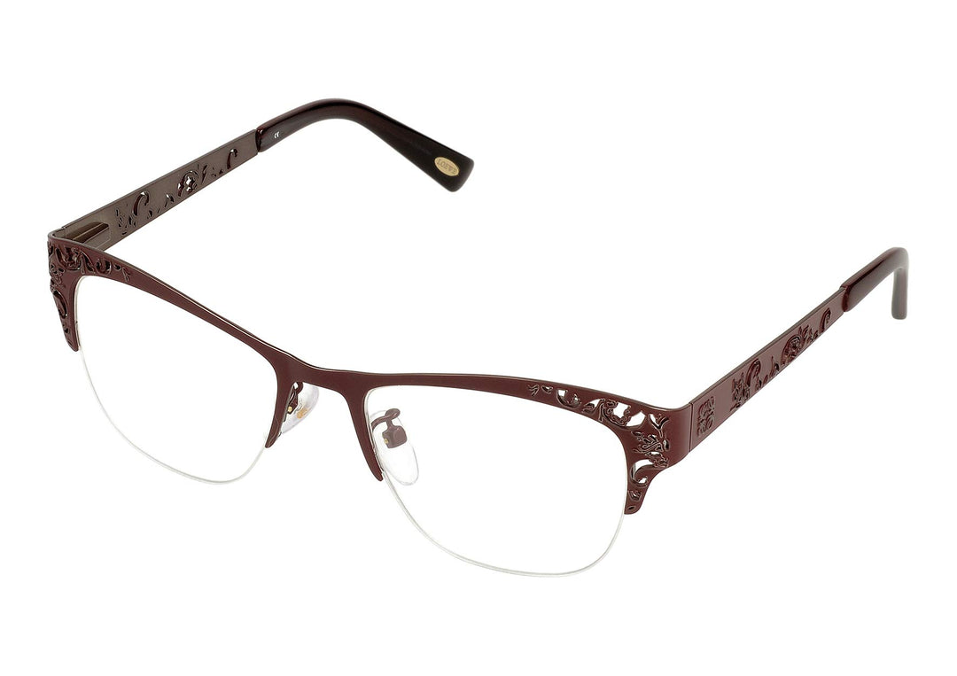 Loewe Unisex-Erwachsene VLW444M510A57 Brillengestelle, Braun (Shiny Brown), 55