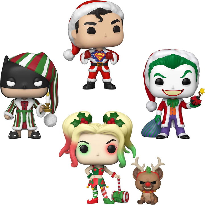 Funko! POP 4PK DC Urlaub, FUN58577, Mehrfarbig
