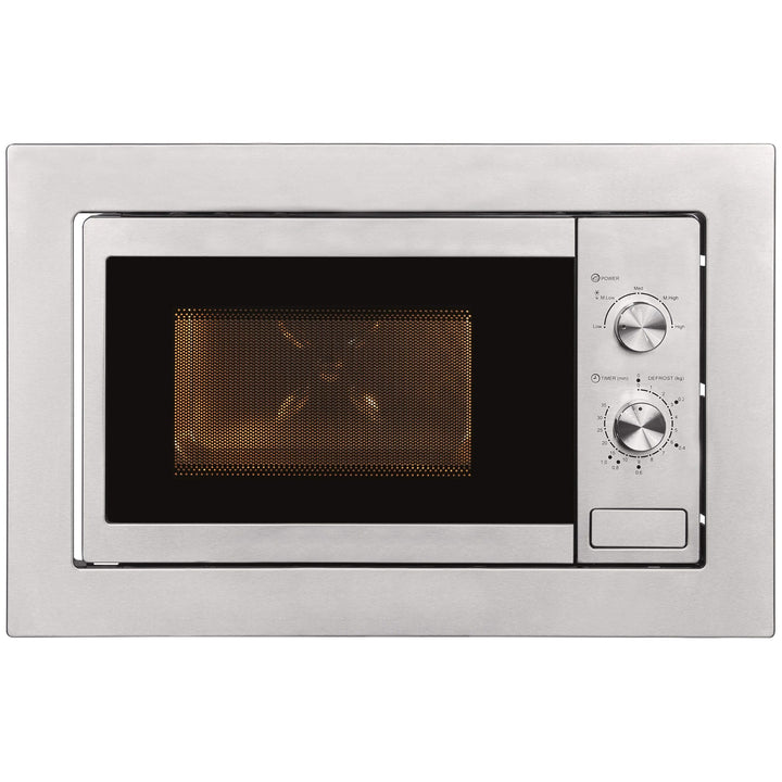 Exquisit Einbaumikrowelle EMW10-020 inox | 800 W Leistung | Kinderleichte Bedienung | Einfacher Einb