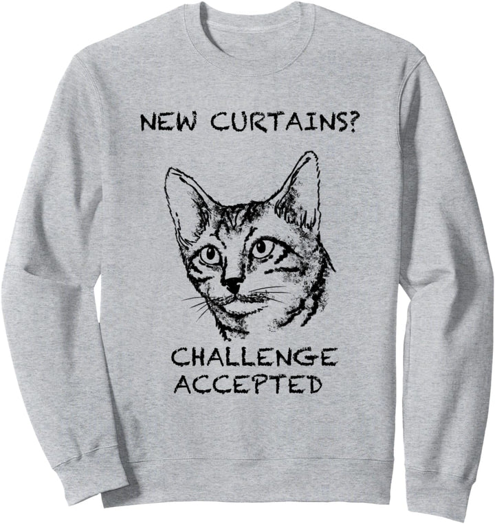 Toyger Katze Zitat Hand gezeichnete Kunst Sweatshirt