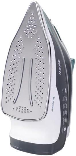 BEPER P204FER003 Bügeleisen, 400 ml, 2600 W, Stahlplatte, Trocken/Dampfbügeln, einstellbare Temperat
