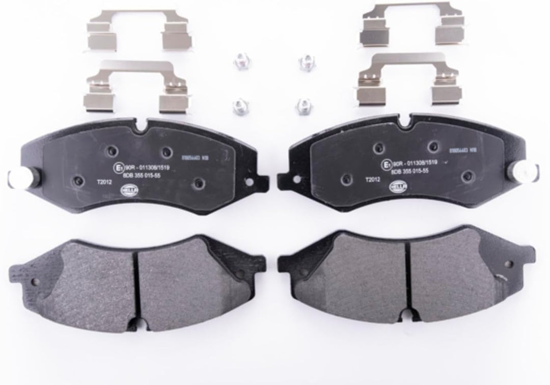HELLA PAGID 8DB 355 015-551 Bremsbelagsatz - T2012 - Dicke/Stärke: 18.6mm - Bremssystem: TRW - für V