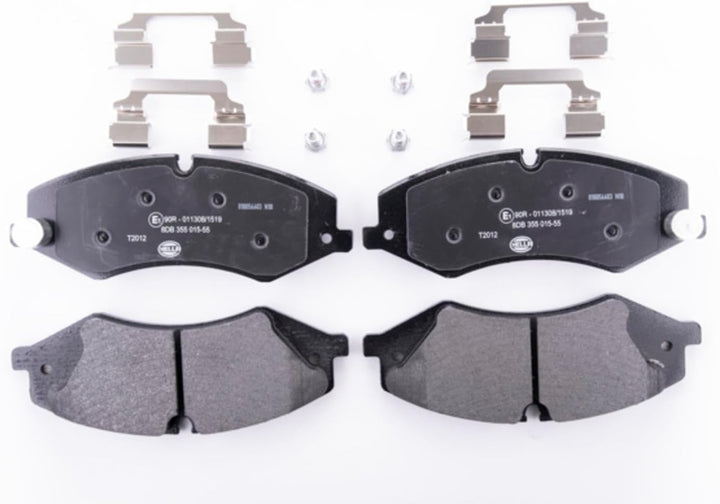 HELLA PAGID 8DB 355 015-551 Bremsbelagsatz - T2012 - Dicke/Stärke: 18.6mm - Bremssystem: TRW - für V