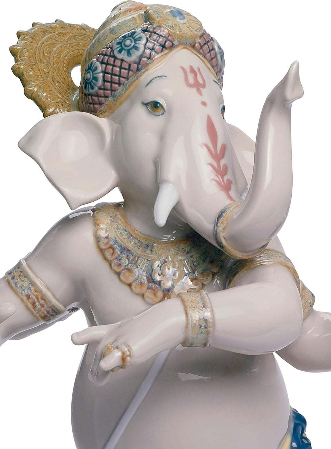 LLADRÓ Figur Tanzender Ganesha. Ganesha. Porzellan.