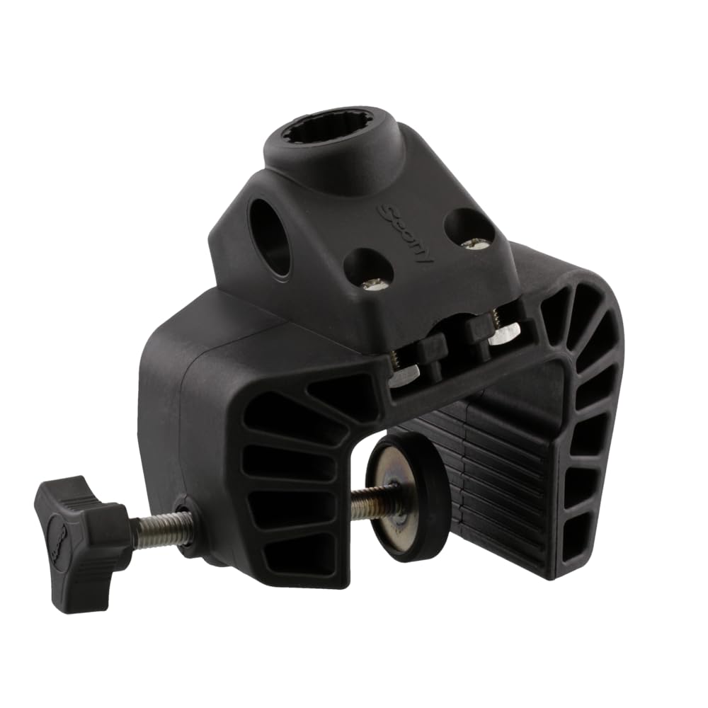 Scotty 0449 Tragbare Nylon Klemmhalterung mit 241 Side Deck Mount, Schwarz