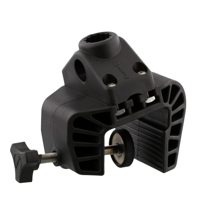 Scotty 0449 Tragbare Nylon Klemmhalterung mit 241 Side Deck Mount, Schwarz