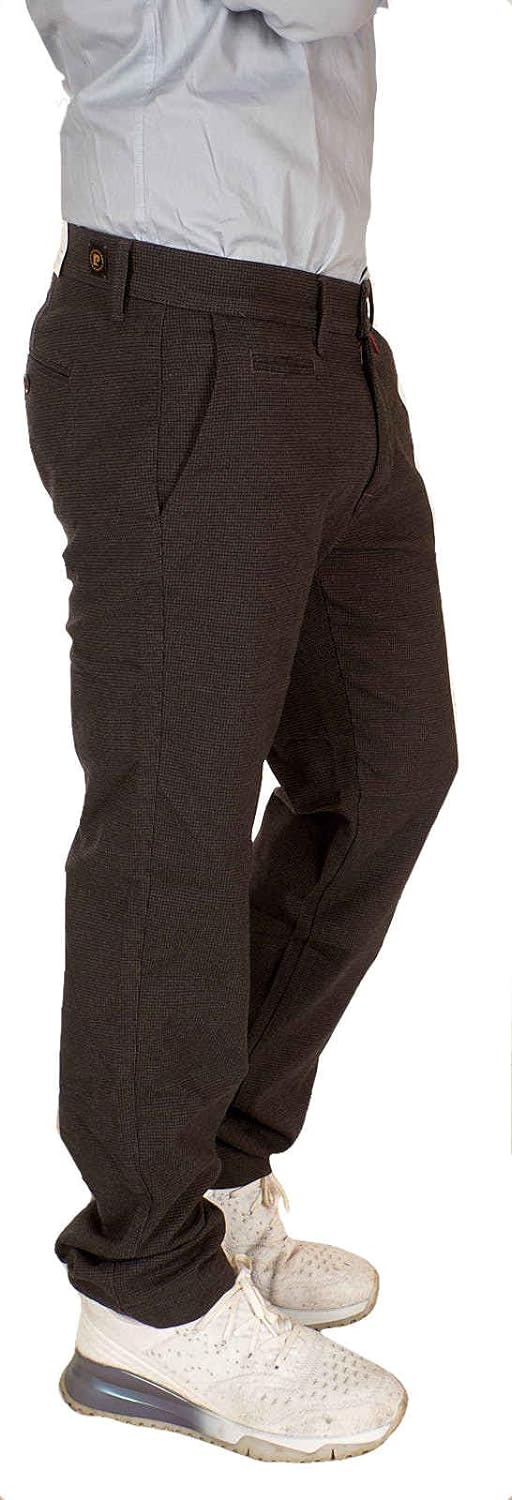 Pierre Cardin Jeans Herren Hose Lyon Chino Modern Fit Slim Leg Anthrazit W33/L32