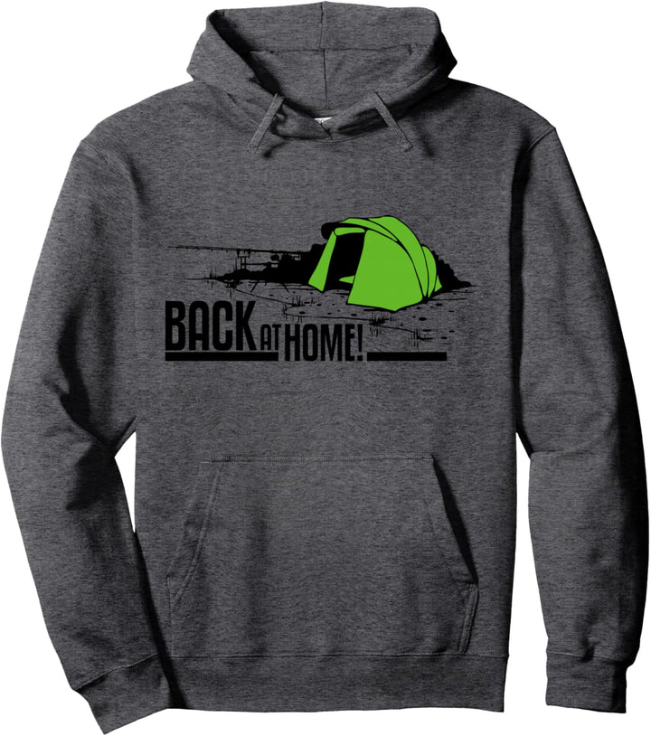 Karpfenangler-Motiv: Back at home! Pullover Hoodie