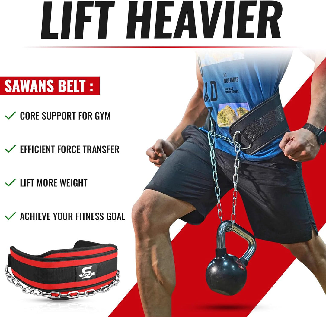 Dip-Gürtel mit 91,4 cm Heavy Duty Bodybuilding Gewichtheben Dip Stahlkette für Klimmzüge Übung Fitne