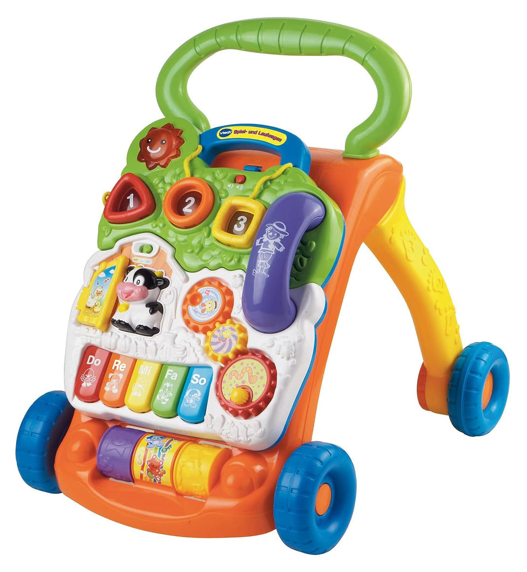 VTech Baby 80-077064 - Spiel und Laufwagen, Normalverpackung, Bunt-Grün/Orange