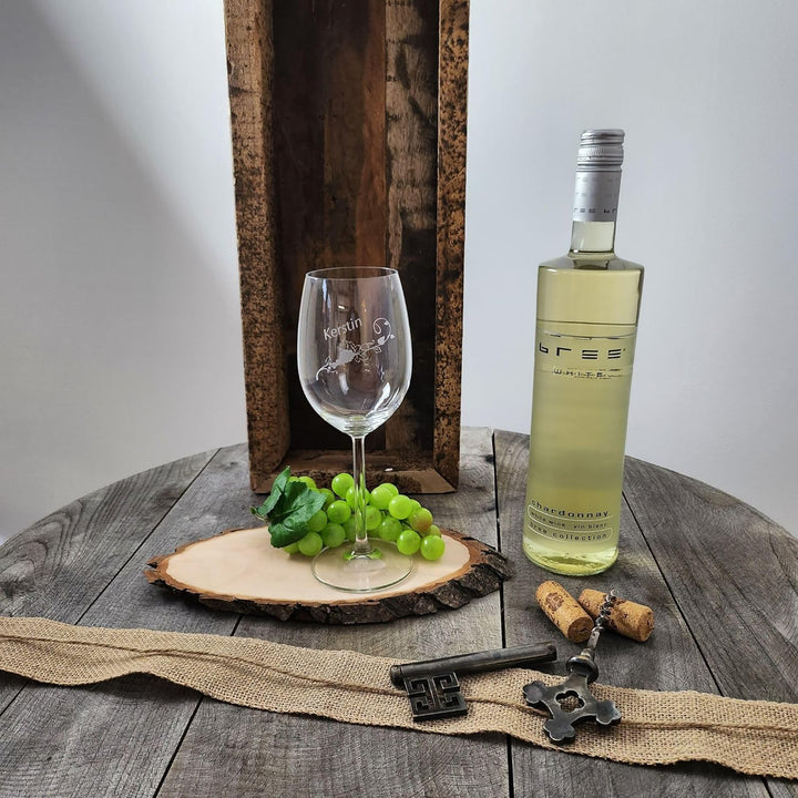 Geschenk zum Valentinstag – Wein Geschenksets – Weinglas mit Gravur 370ml – Geburtstagsgeschenke – G