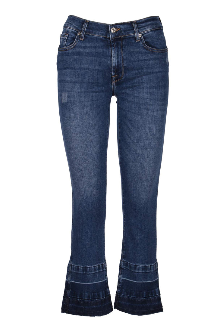 7 For All Mankind Damen Bootcut Jeans 26 Dark Blue, 26 Dark Blue