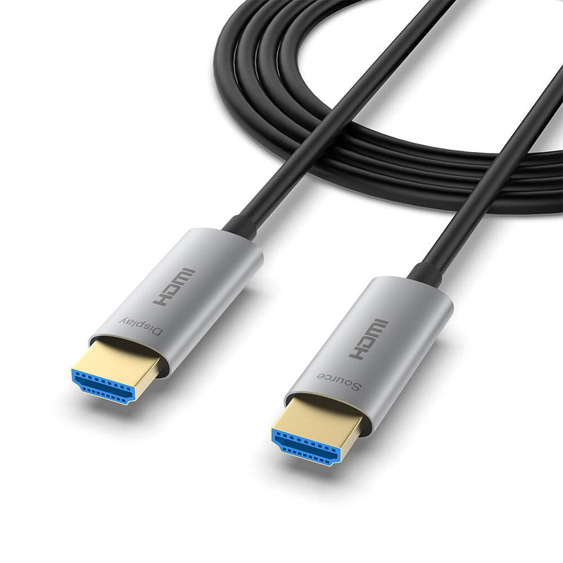 ATZEBE HDMI Glasfaser Kabel -10m, 4k HDMI Kabel unterstützt 4K@60Hz HDR, YUV4:4:4, 3D, ARC, CEC, HDC