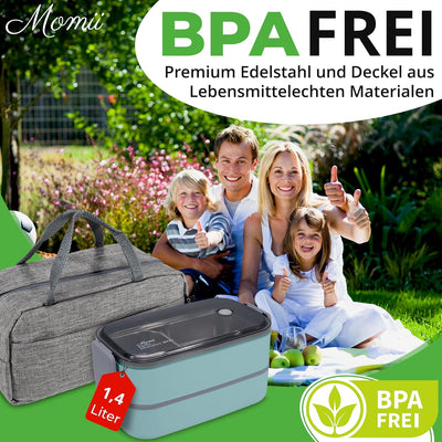 Premium Lunchbox erwachsene Bento box edelstahl Brotdose kinder mit fächern Brotdose erwachsene kind