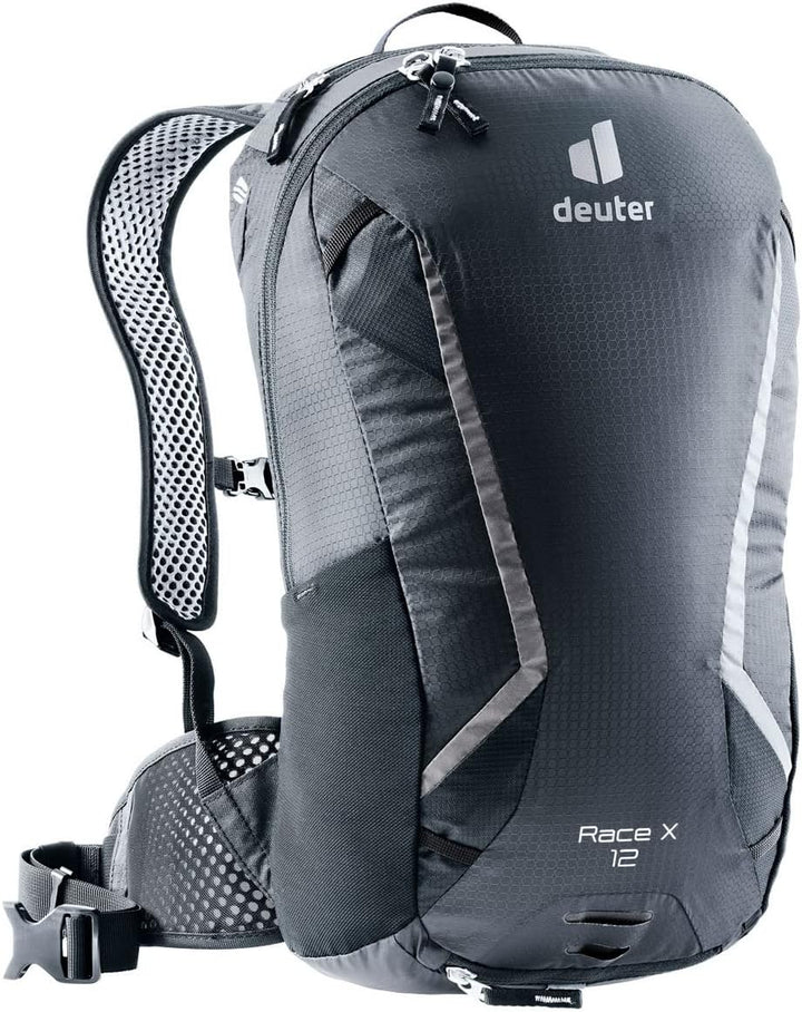 deuter Race X Fahrradrucksack (12 L) Schwarz, Schwarz
