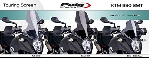 Tourenscheibe kompatibel für KTM 990 Supermoto SM T 09-12 dunkel getönt Puig