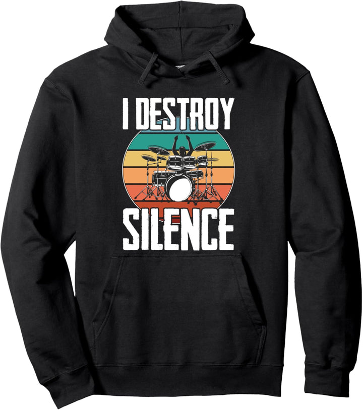 Drummer Drum Sticks Rock & Roll Gift Pullover Hoodie