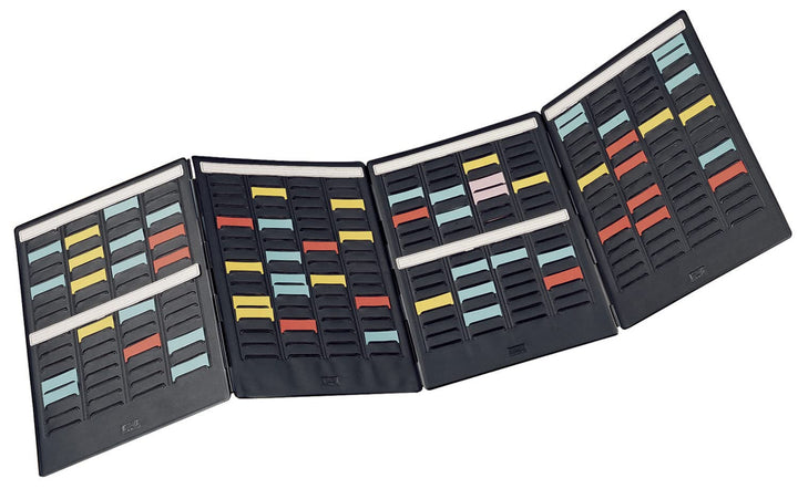 Nobo T-Karten Mini-Planungsset, tragbar, Haftnotizen Set mit 17 Spalten & 272 Slots, Grösse 1,5, ent
