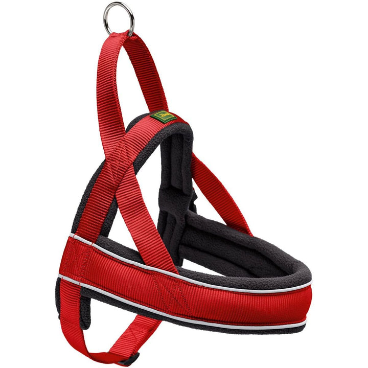 HUNTER RACING Norwegergeschirr, XL, 68-90 cm, rot/schwarz 68-90 cm rot/schwarz, 68-90 cm rot/schwarz
