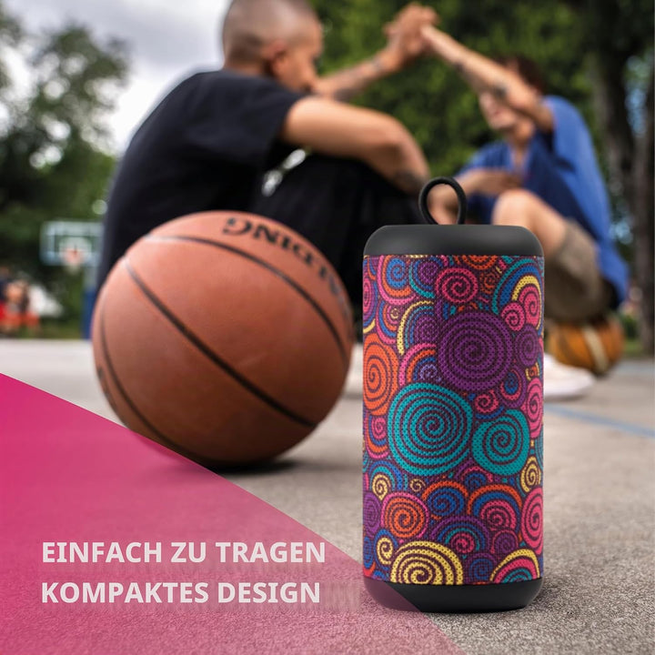 Music Sound | Vertikaler Speaker | Bluetooth 5.0 Outdoor Lautsprecher - 5 Watt Leistung - Playtime 4