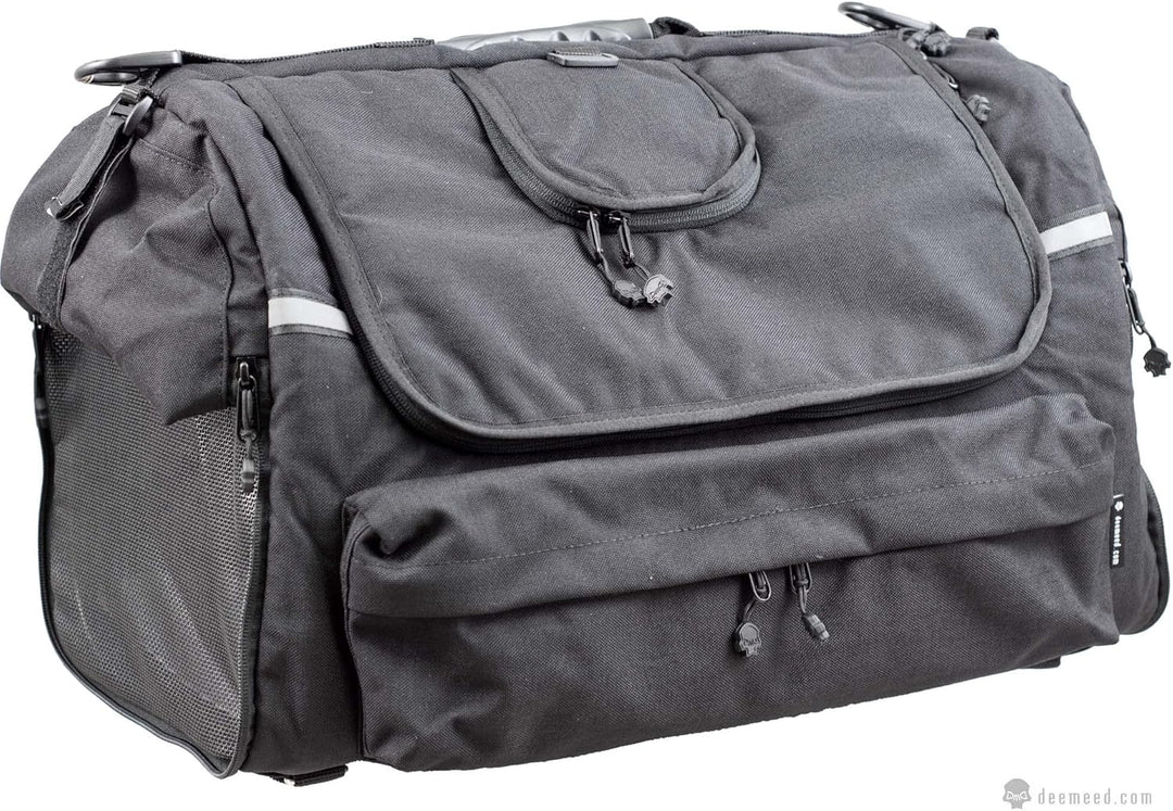 DEEMEED PETBAG Motorradtasche für Hunde und Katzen (5-8 kg), wasserdicht, tragbar, dreifach belüftet