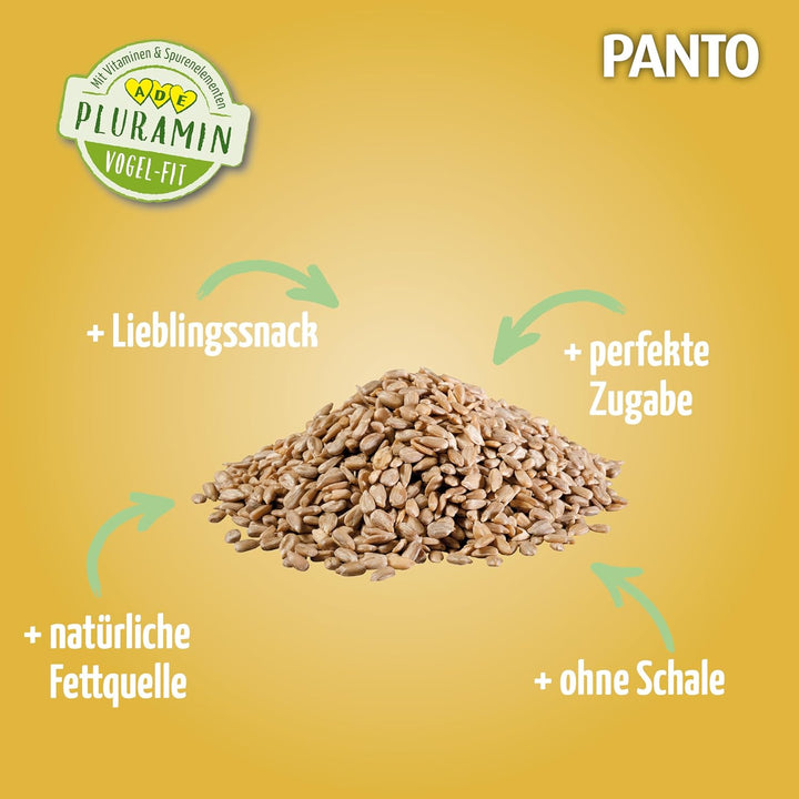 PANTO Sonnenblumenkerne geschält 25 kg – Wildvogelfutter aus reinen, schalenlosen Sonnenblumenkernen