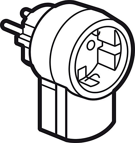 Legrand, Schutzkontakt-Stecker mit Steckdose (16A/230V), mit Kabelanschluss bis 3x1.5 mm², 050462, P