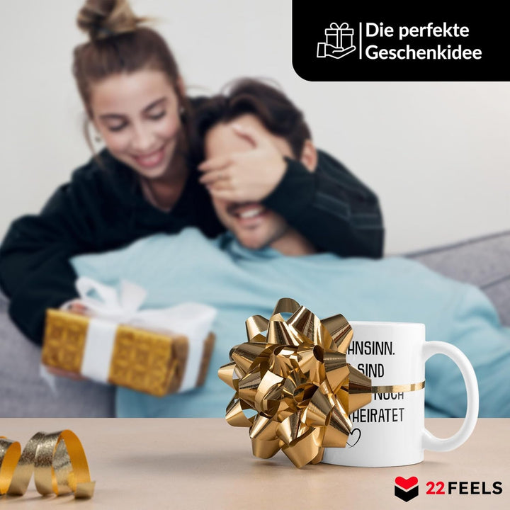 22Feels Zum Hochzeitstag Geschenk für Frauen Männer Jahrestag Ihn Sie Tasse Beste Ehefrau Ehemann Si