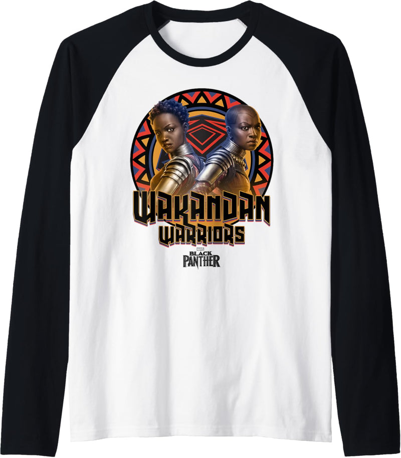 Marvel Black Panther Okoye And Nakia Wakandan Warriors Raglan