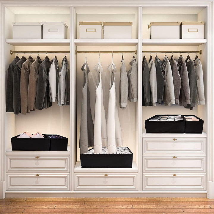 7 Stück Aufbewahrungsboxen,Schublade Organizer Ordnungssystem für Kleiderschrank, für BHS, Unterwäsc