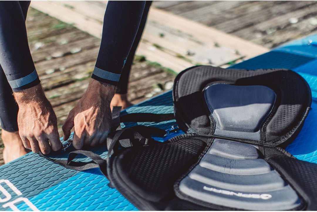 Raised Performance Seat – Super bequemer Hochlehnen-Sitz mit EVA-Schaum für SUP & Kajak, 4 Punkt Bef