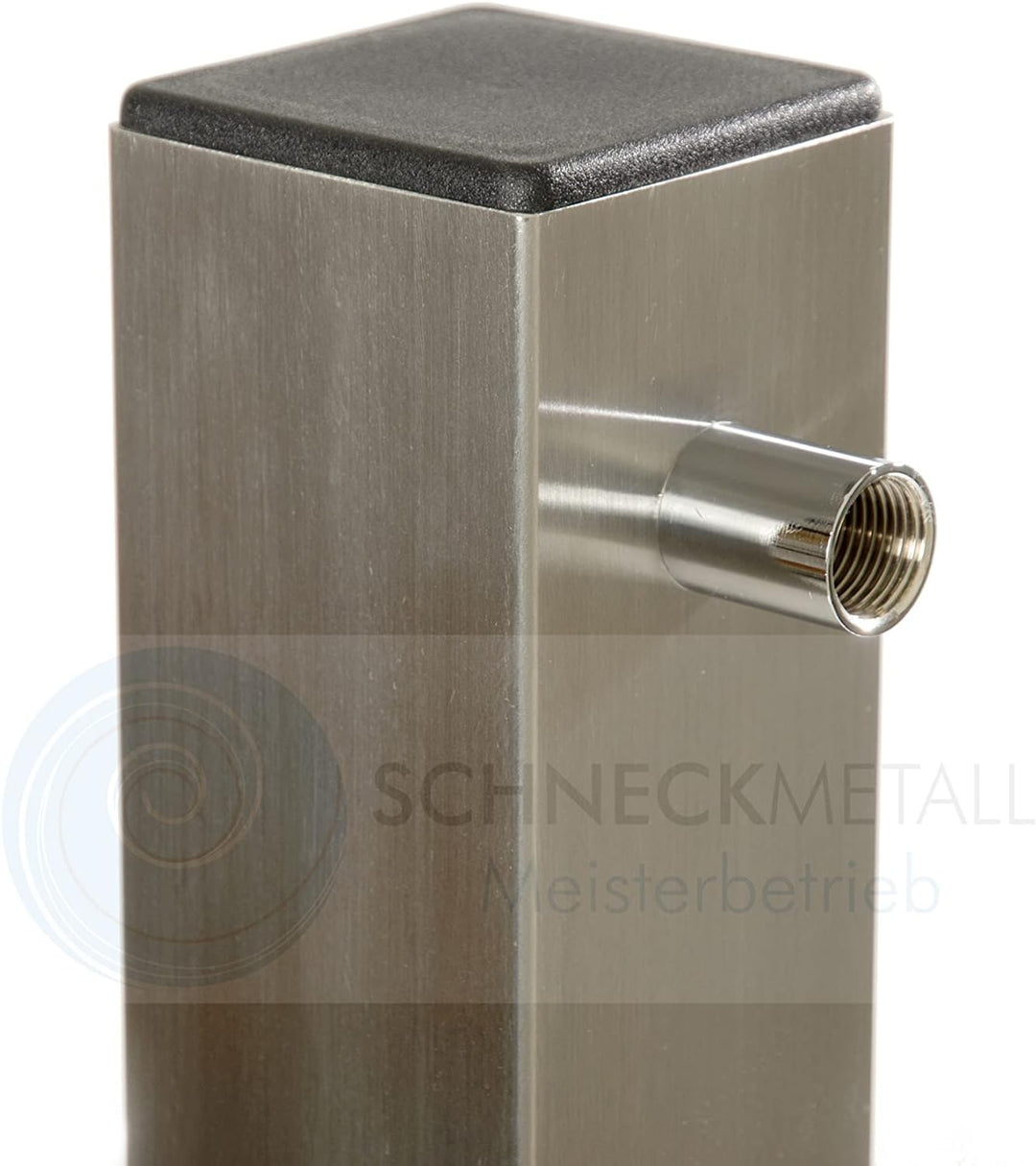 SchneckMetall Wasserzapfstelle Edelstahl Wassersäule Wasserverteiler 100cm WSQ8010