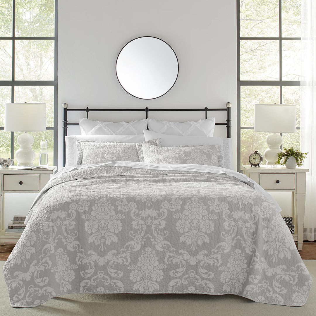 Laura Ashley Bettwäsche-Set aus Baumwolle, wendbar, mit passenden Kissenbezügen, leichte Heimdekorat