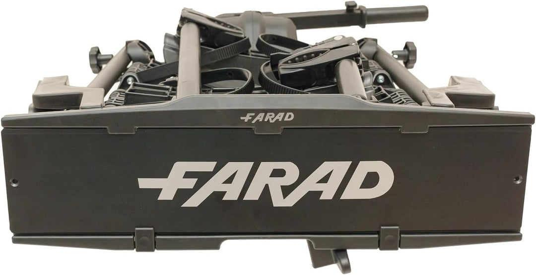 Farad Fahrradträger für Anhängerkupplung Susa für E-Bikes und Fat-Bikes (2 Fahrräder), Schwarz, 2 Fa