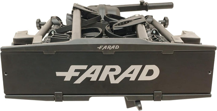 Farad Fahrradträger für Anhängerkupplung Susa für E-Bikes und Fat-Bikes (2 Fahrräder), Schwarz, 2 Fa